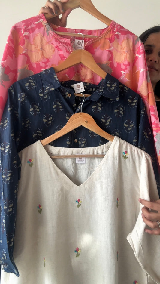 Plus Size Women’s Cotton Tops Collection | Printed & Embroidered Casual Wear | Sizes 3XL to 6XL