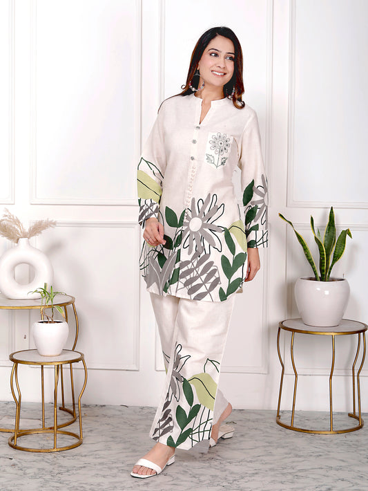 Premium Quality Pure Cotton Flex Co-ord Set.